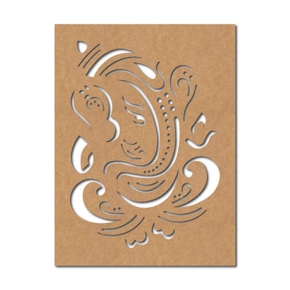 Ganesha Base Cutout MDF Design 5