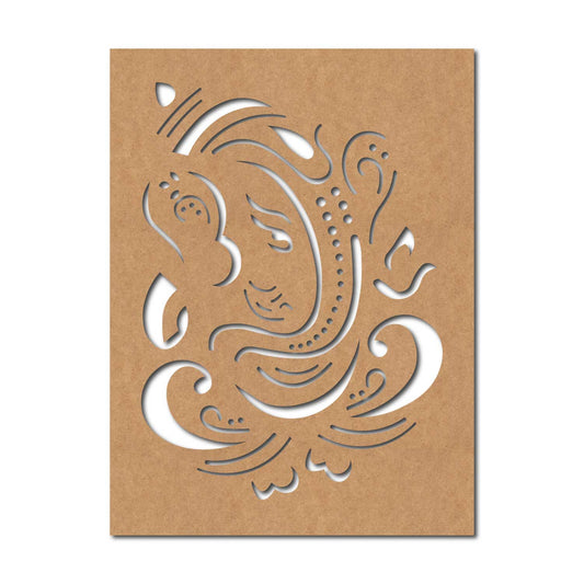 Ganesha Base Cutout MDF Design 5