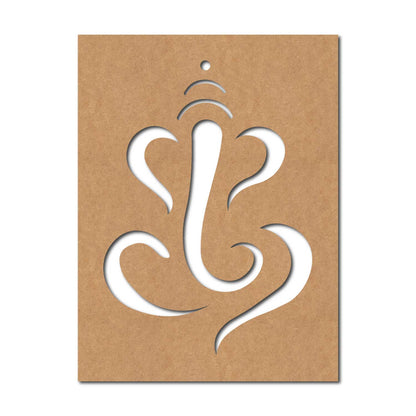Ganesha Base Cutout MDF Design 6
