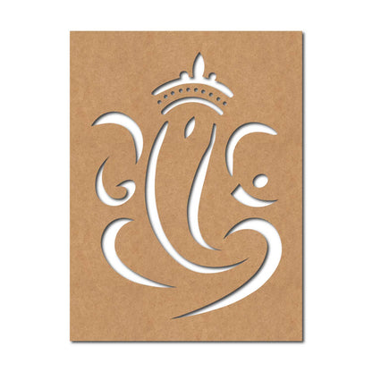 Ganesha Base Cutout MDF Design 7