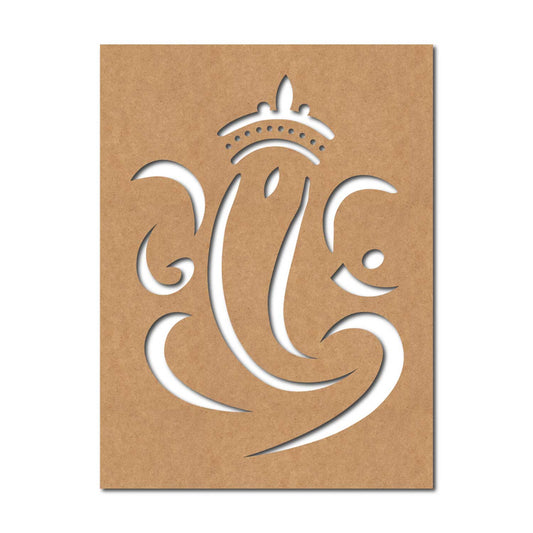Ganesha Base Cutout MDF Design 7