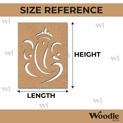 Ganesha Base Cutout MDF Design 7