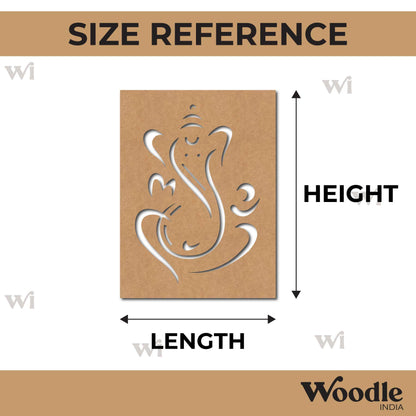Ganesha Base Cutout MDF Design 8