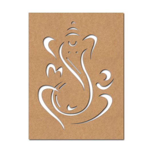 Ganesha Base Cutout MDF Design 8