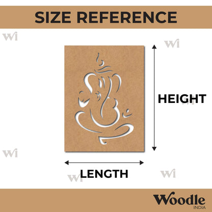 Ganesha Base Cutout MDF Design 9