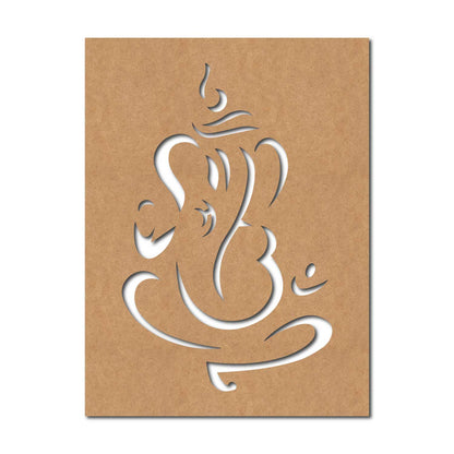 Ganesha Base Cutout MDF Design 9