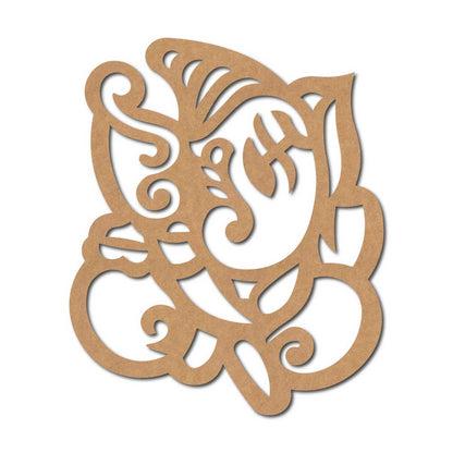 Ganesha Cutout MDF Design 10