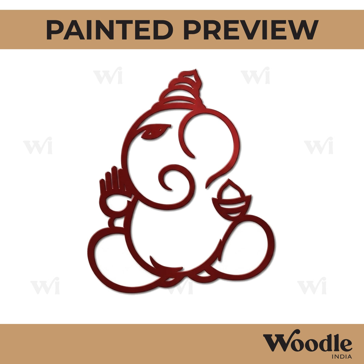 Ganesha Cutout MDF Design 11
