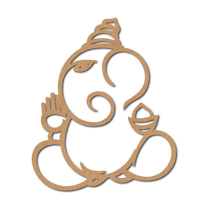 Ganesha Cutout MDF Design 11