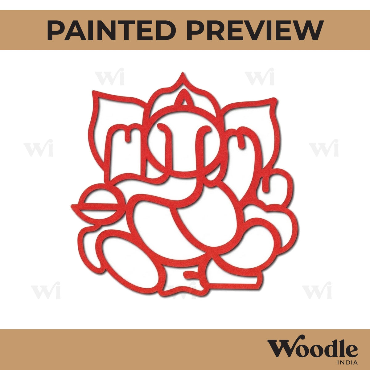 Ganesha Cutout MDF Design 12