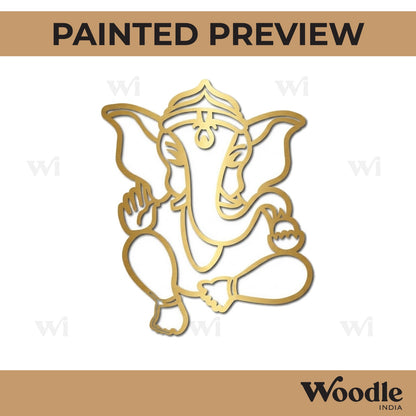 Ganesha Cutout MDF Design 13