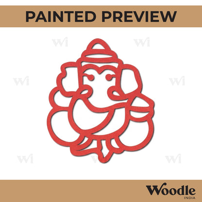 Ganesha Cutout MDF Design 14