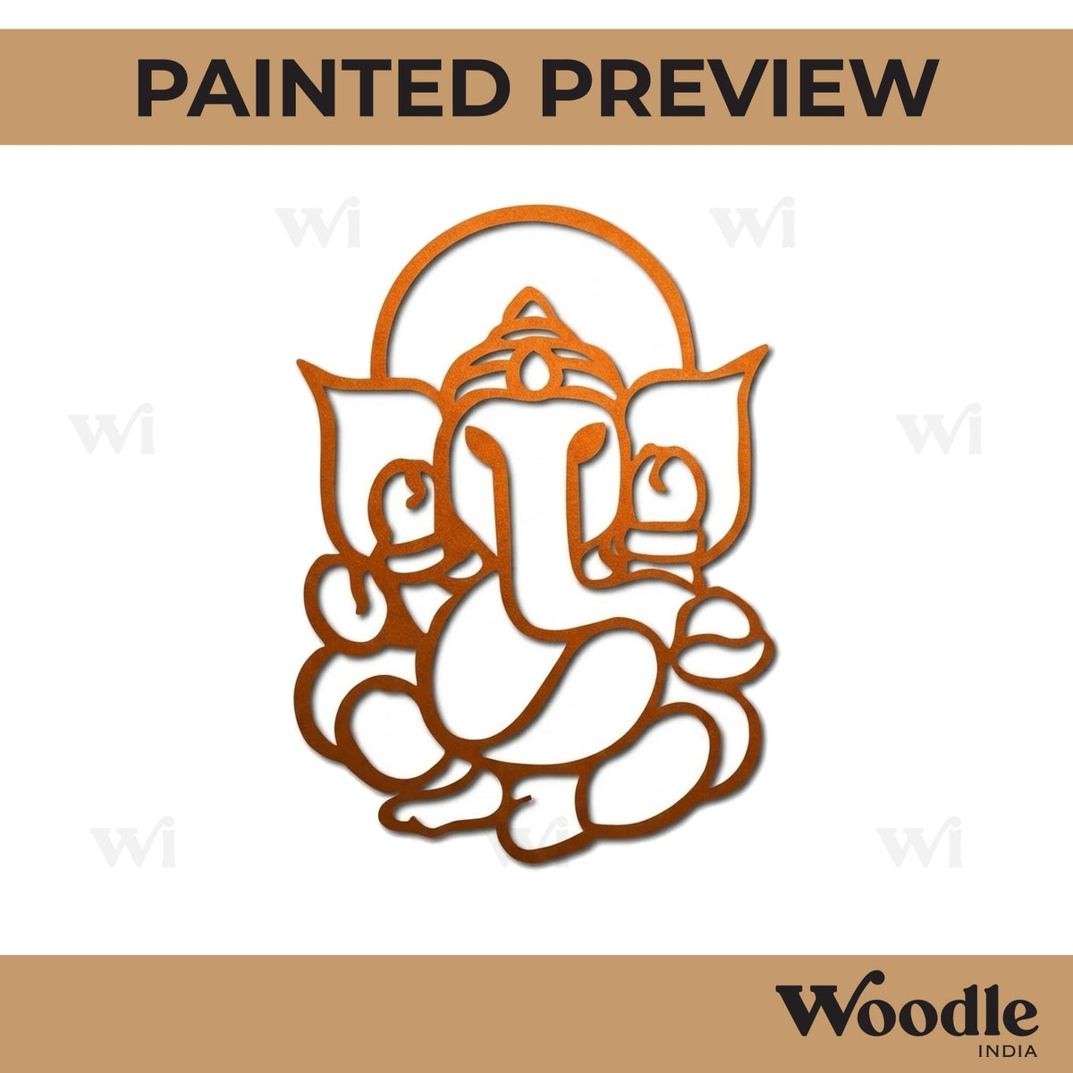 Ganesha Cutout MDF Design 15