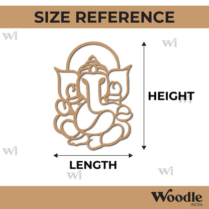 Ganesha Cutout MDF Design 15