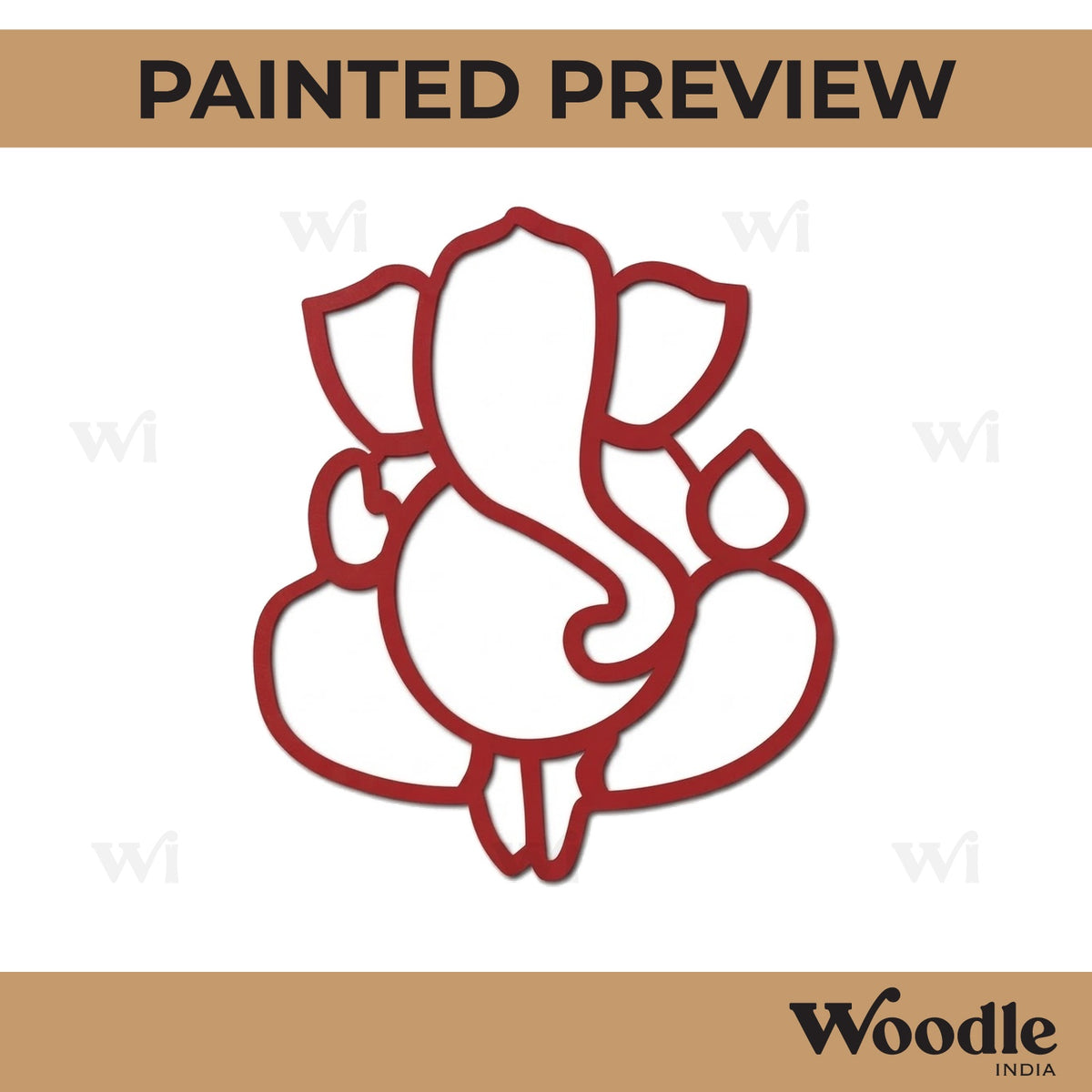 Ganesha Cutout MDF Design 4