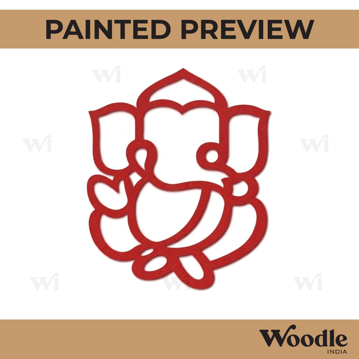 Ganesha Cutout MDF Design 6