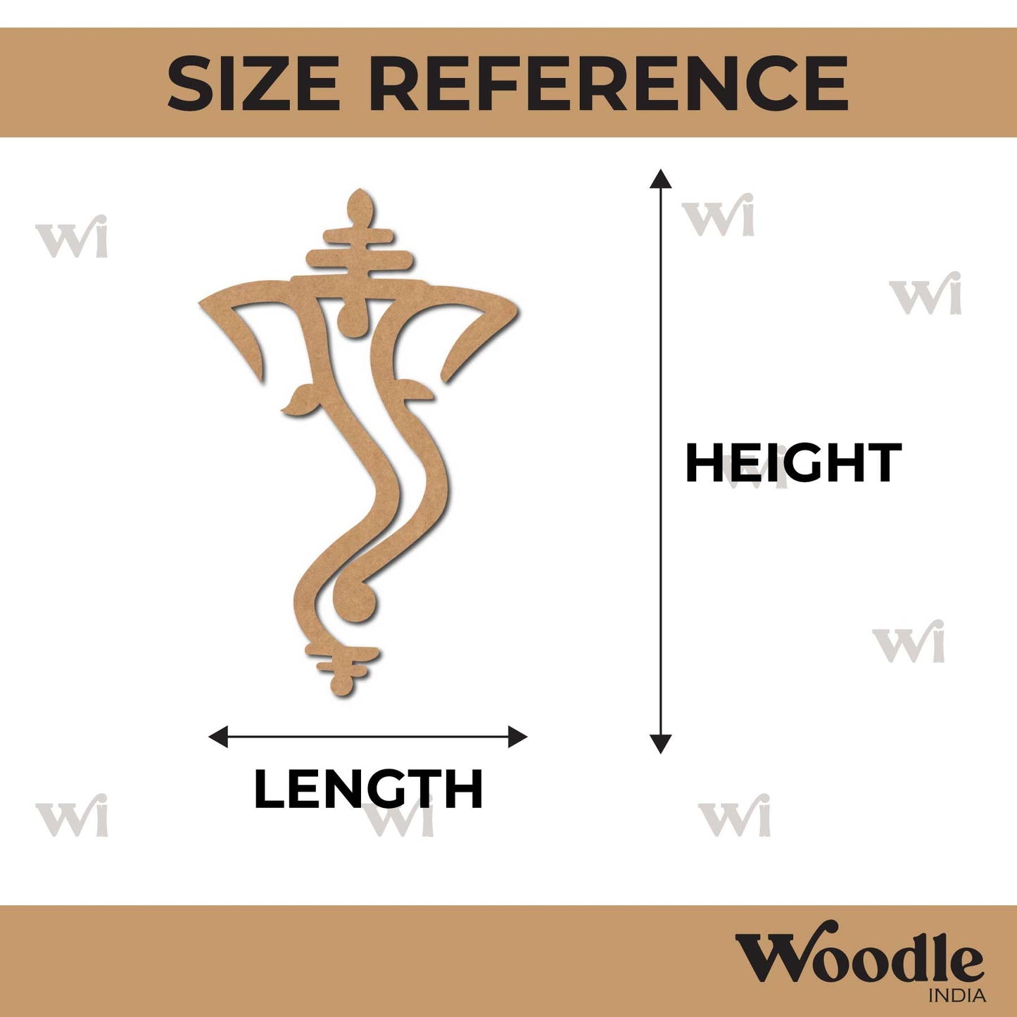 Ganesha Cutout MDF Design 7