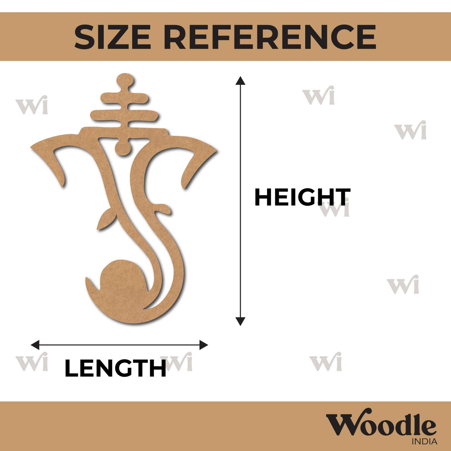 Ganesha Cutout MDF Design 9