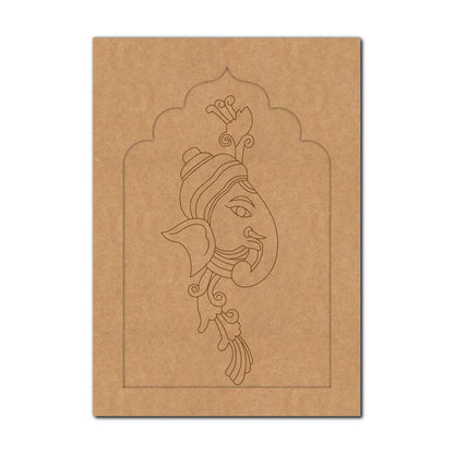 Ganesha Jharokha Pre Marked MDF Design 3
