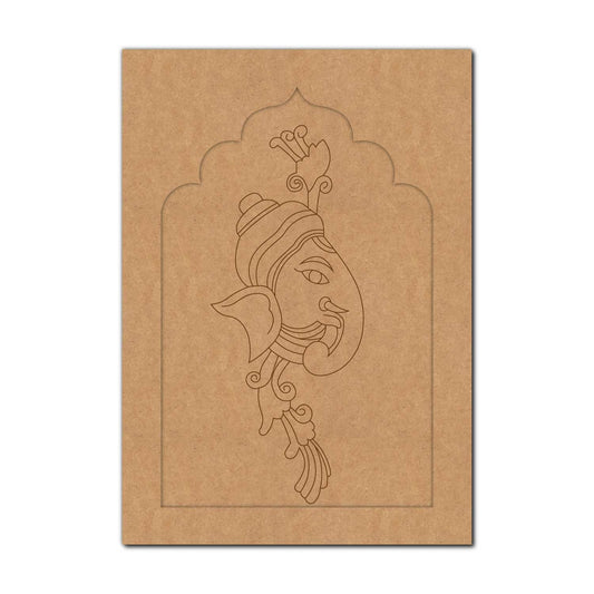 Ganesha Jharokha Pre Marked MDF Design 3