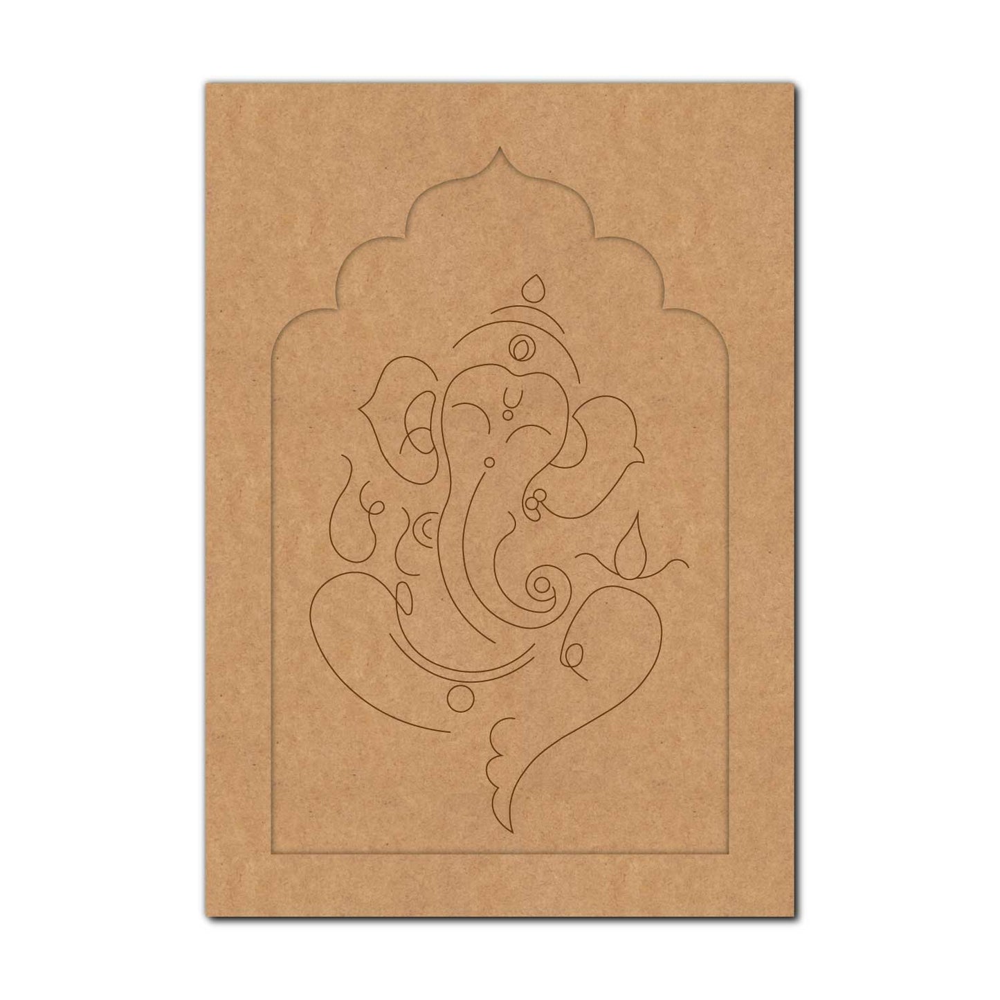 Ganesha Jharokha Pre Marked MDF Design 4