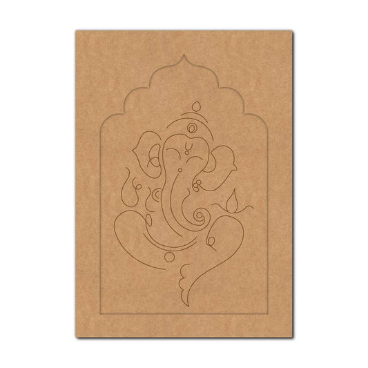Ganesha Jharokha Pre Marked MDF Design 4