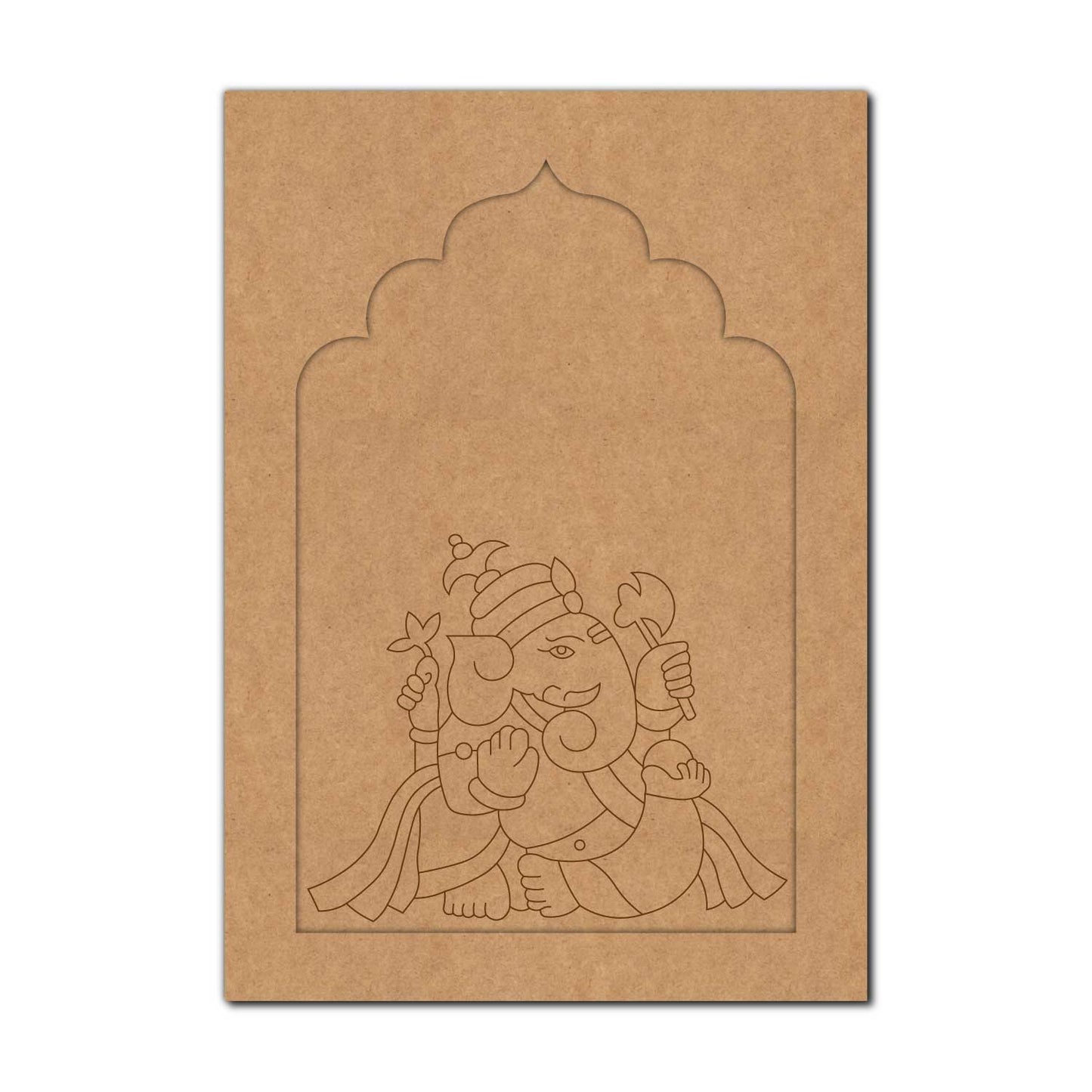 Ganesha Jharokha Pre Marked MDF Design 5