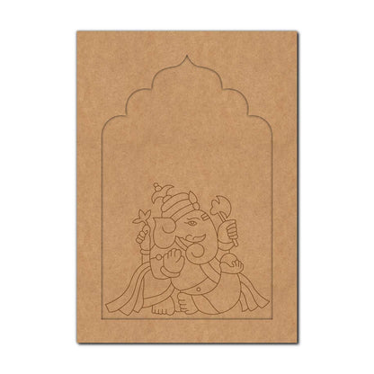 Ganesha Jharokha Pre Marked MDF Design 5