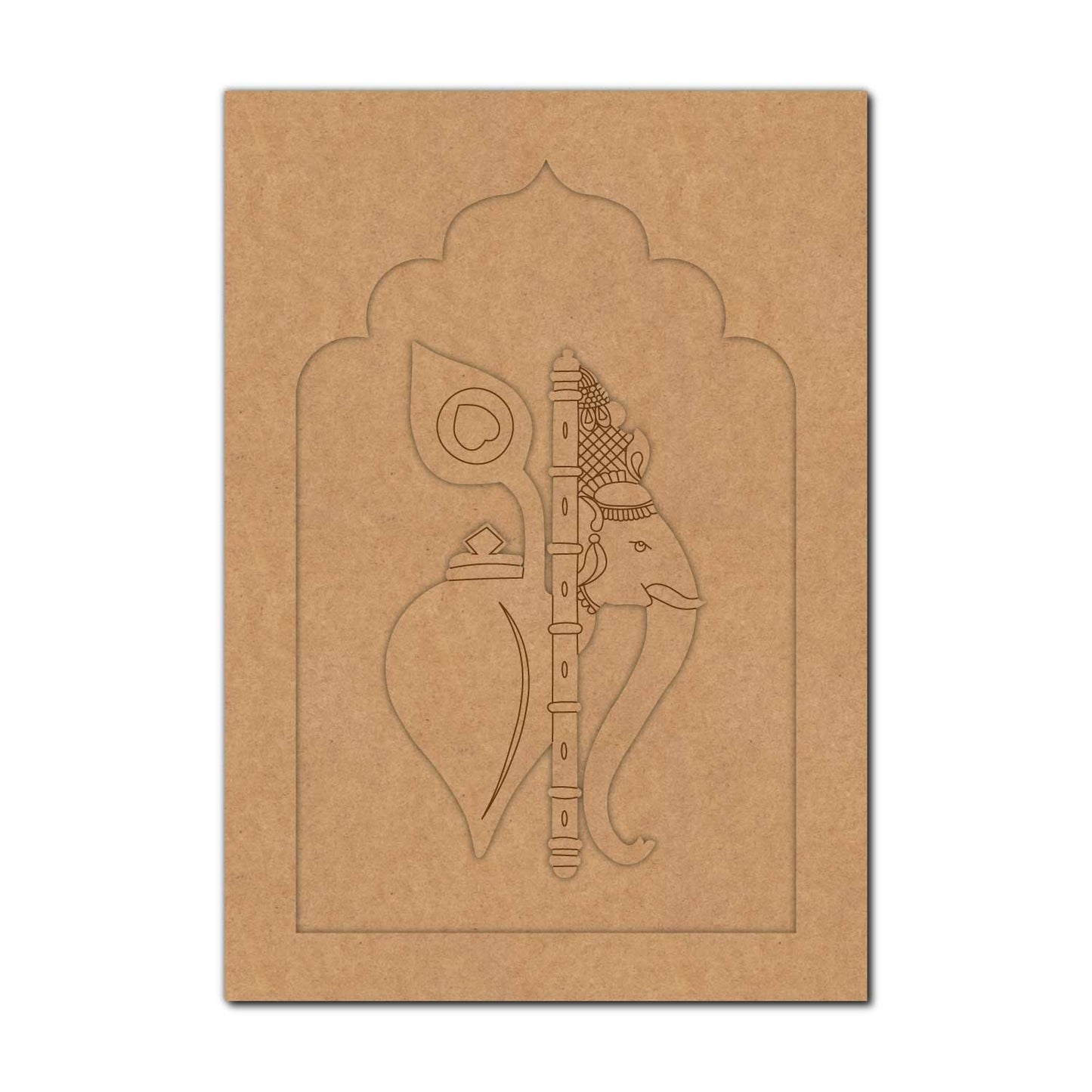 Ganesha Jharokha Pre Marked MDF Design 6