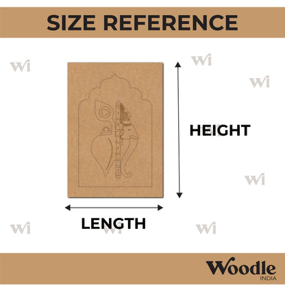 Ganesha Jharokha Pre Marked MDF Design 6