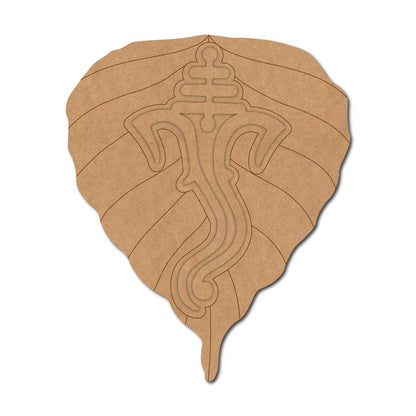Ganesha Leaf Pre Marked Base MDF Design 1