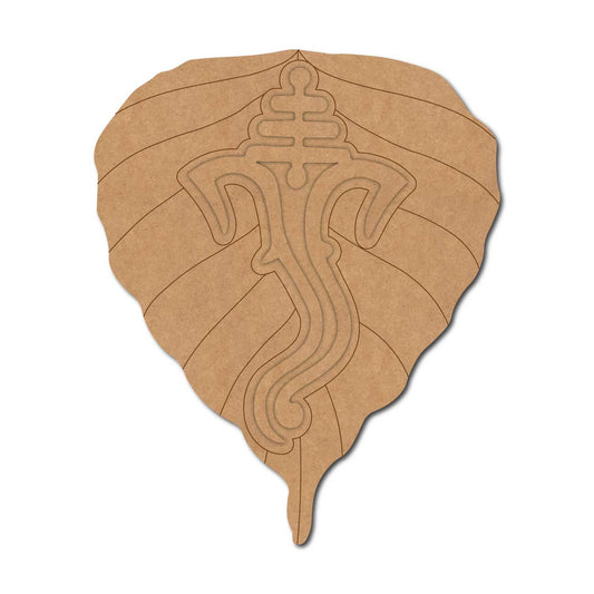 Ganesha Leaf Pre Marked Base MDF Design 1