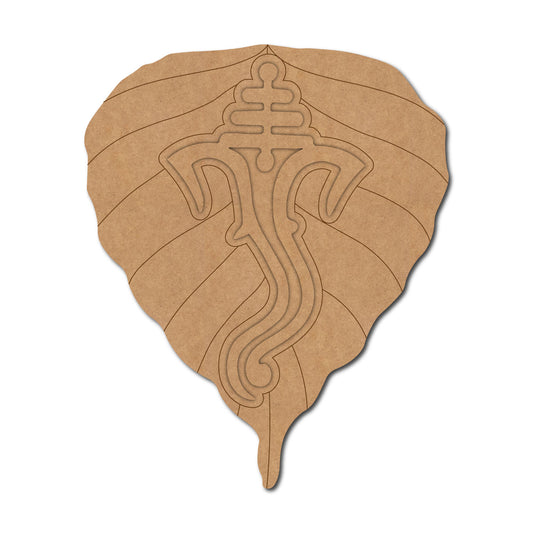Ganesha Leaf Pre Marked Base MDF Design 2