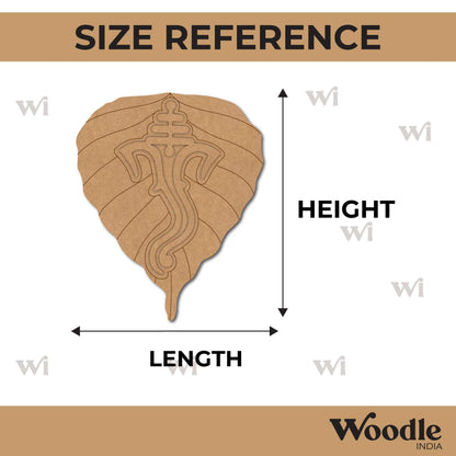 Ganesha Leaf Pre Marked Base MDF Design 1