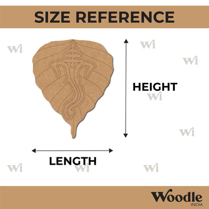 Ganesha Leaf Pre Marked Base MDF Design 2