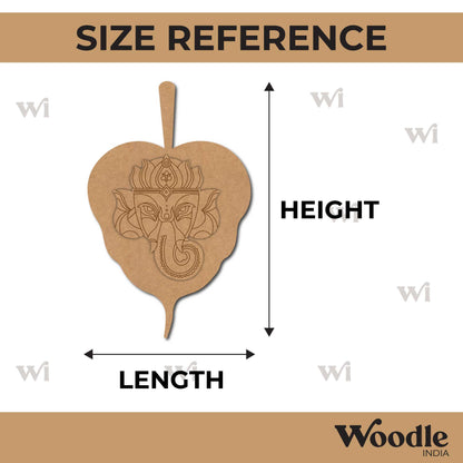Ganesha Leaf Pre Marked Base MDF Design 2