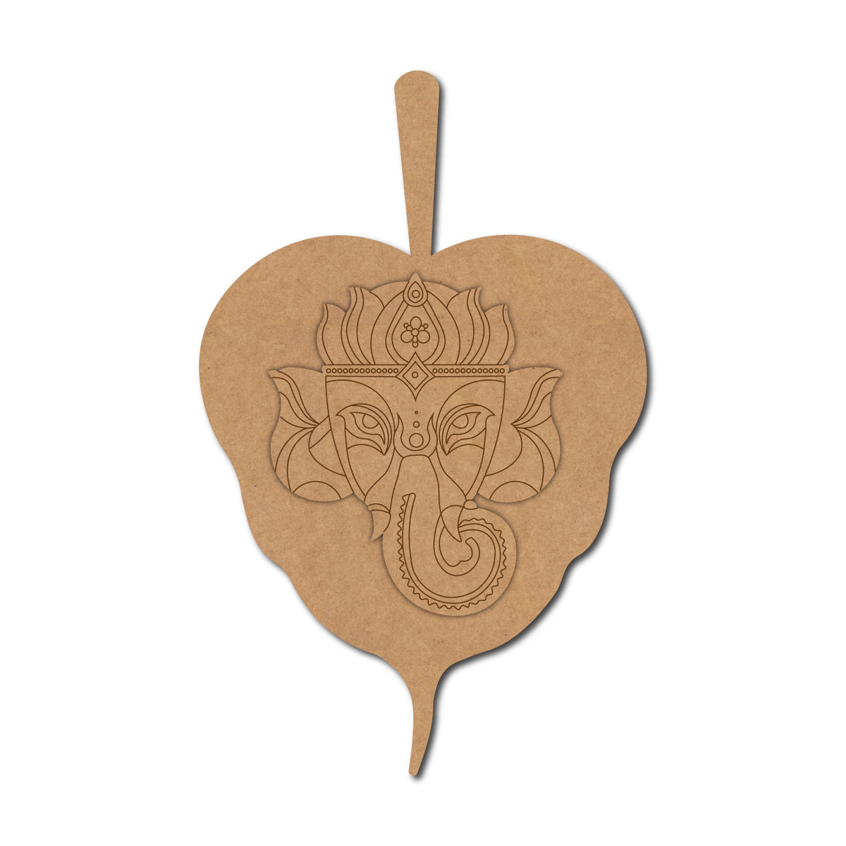 Ganesha Leaf Pre Marked Base MDF Design 2