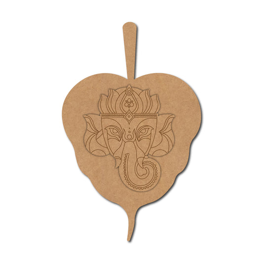 Ganesha Leaf Pre Marked Base MDF Design 2