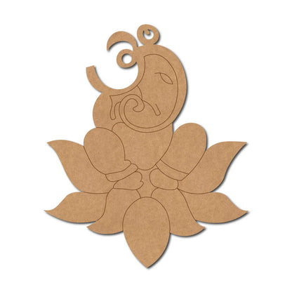 Ganesha Lotus Pre Marked MDF Design 1