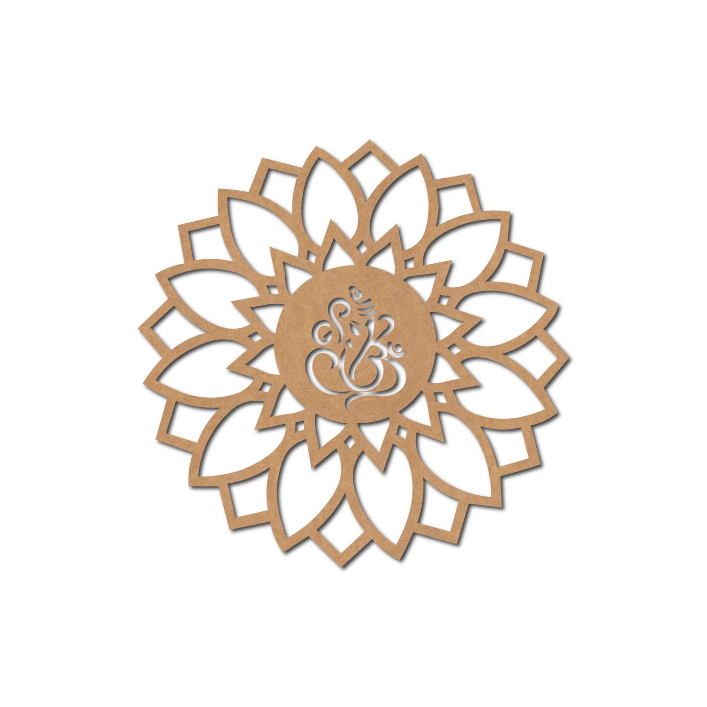 Ganesha Mandala Cutout MDF Design 1