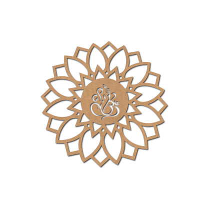 Ganesha Mandala Cutout MDF Design 1