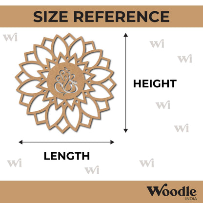 Ganesha Mandala Cutout MDF Design 1