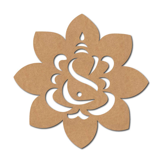 Ganesha Mandala Cutout MDF Design 2