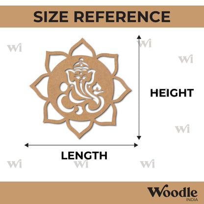 Ganesha Mandala Cutout MDF Design 4