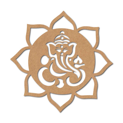 Ganesha Mandala Cutout MDF Design 4