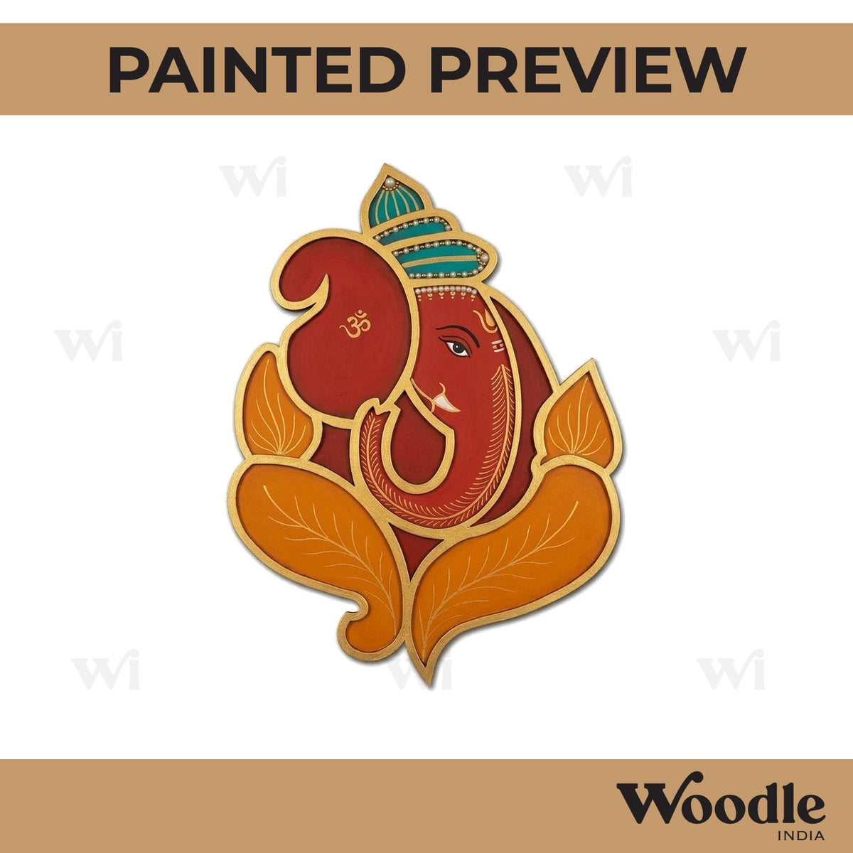 Ganesha Mosaic Art MDF Design 2