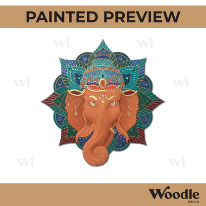 Ganesha Pre Marked Base MDF Design 1