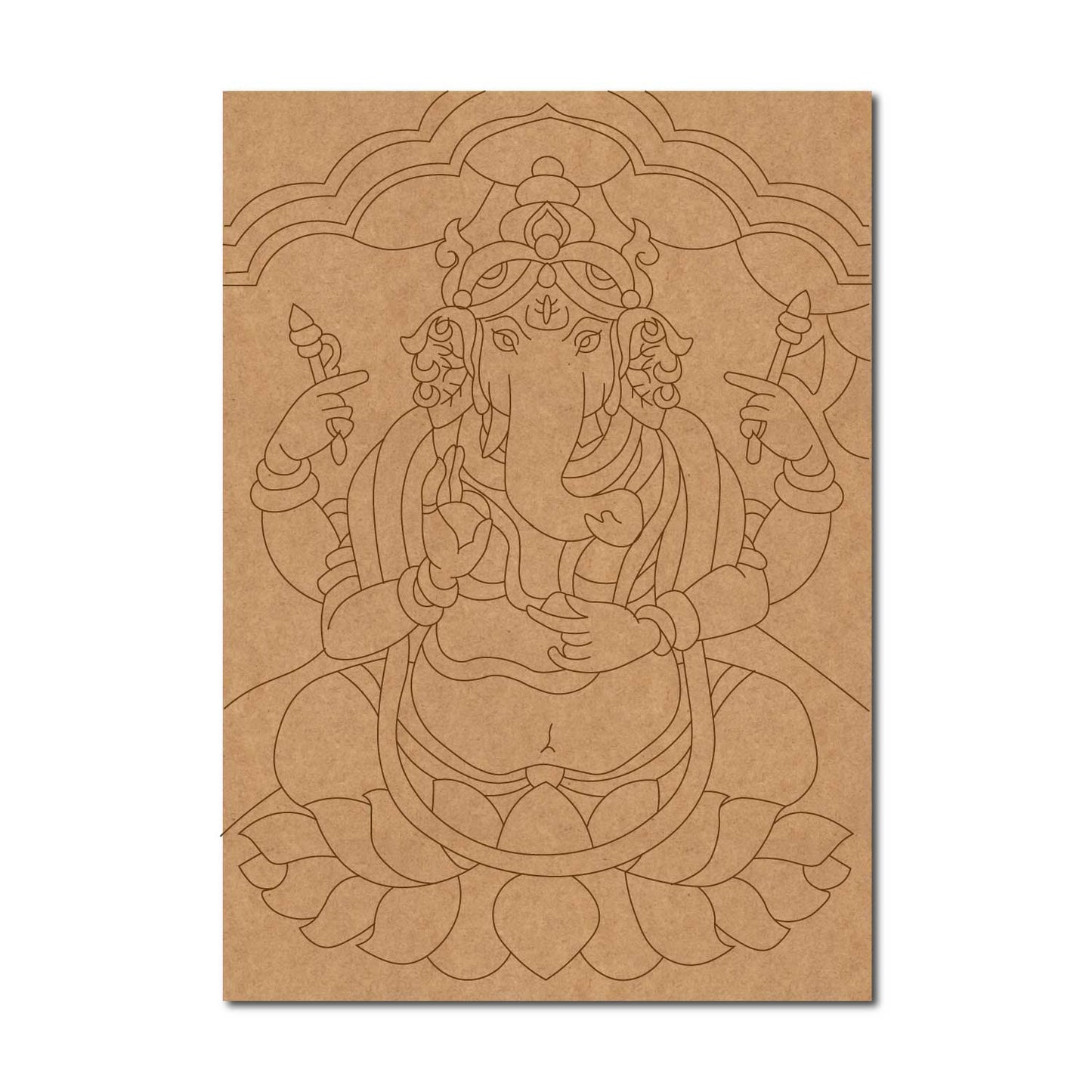 Ganesha Pre Marked Base MDF Design 4