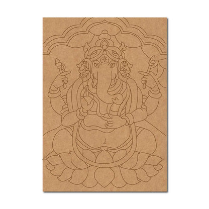 Ganesha Pre Marked Base MDF Design 4