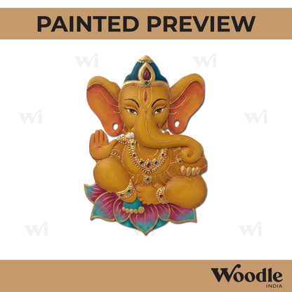 Ganesha Pre Marked MDF Design 1